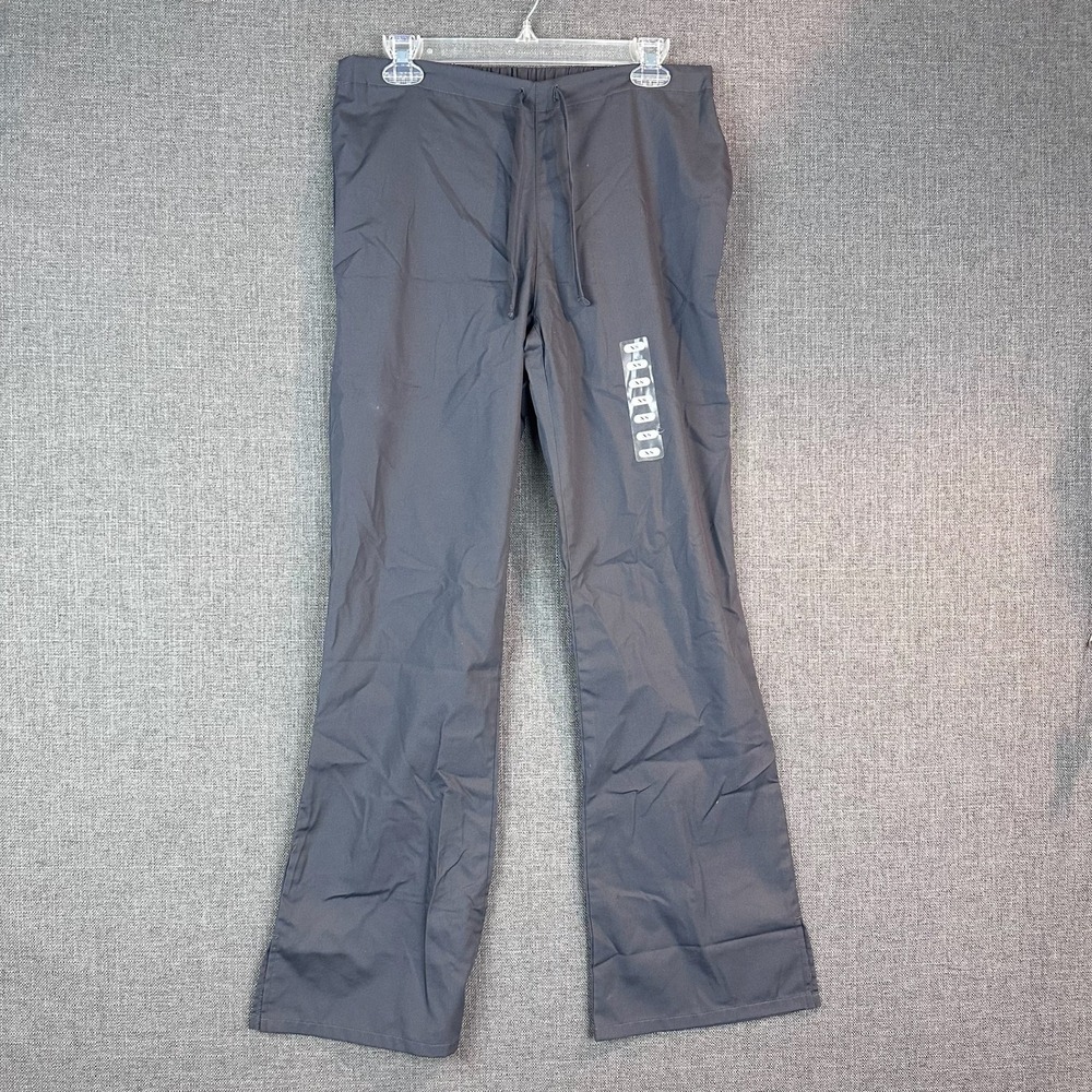 Cherokee Workwear Modern Classic Scrub Pants Gray Durable Soil Release Easy Care